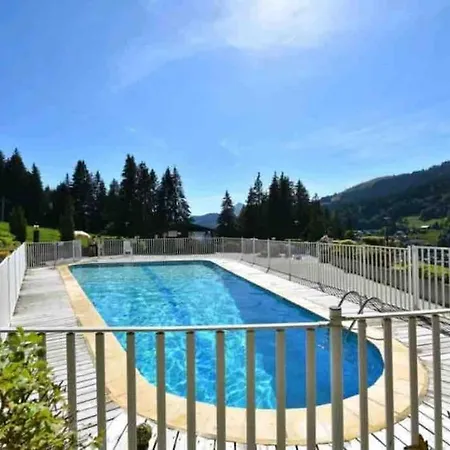 Studio Ski Aux Pieds Vue Superbe Sur Les Pistes Les Gets Exterior photo